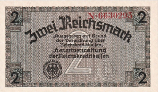 Německo, okupovaná území, 2 Reichsmark (1939)