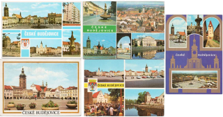 České Budějovice, konvolut 5 ks
