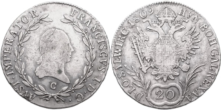 František II. 1792 - 1835, 20 Krejcar 1809 C