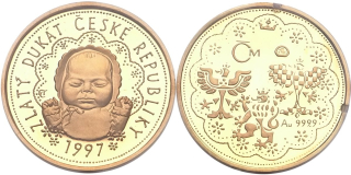 Česká republika - Petr Horák, Au medaile 1997 zlatý dukát ČR