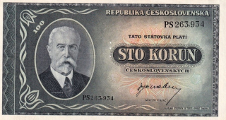 Československo 1945 - 1953, 100 Koruna b.l. (1945), 3md