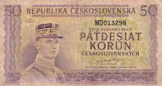 Československo 1945 - 1953, 50 Korun b.l. (1945)
