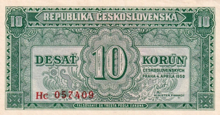 Československo 1945 - 1953, 10 Koruna 1950 