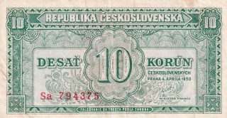 Československo 1945 - 1953, 10 Koruna 1950 