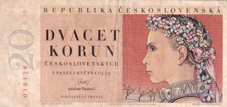 Československo 1945 - 1953, 20 Kčs  