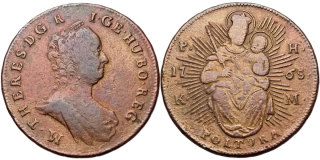 Marie Terezie 1740 - 1780, Poltura 1765 PH-KM