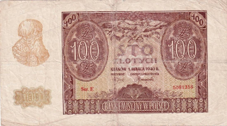 Polsko, 100 Zlotých 1940