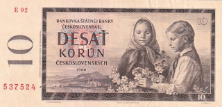 Československo 1958 - 1964, 10 Kčs 1960
