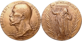 Československo, Medaile k úmrtí T.G.Masaryka 1937