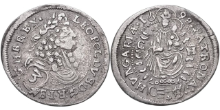 Leopold I. 1657 - 1705, 3 Krejcar 1698 CB