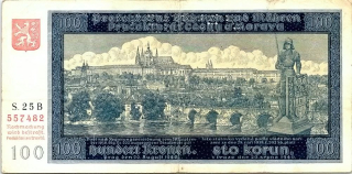 Protektorát 1939 - 1945, 100 Koruna 1940, SPECIMEN
