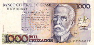 Brazílie, 1000 Cruzeiros (1988)