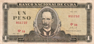 Kuba, 1 Peso 1972