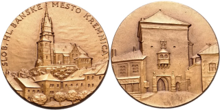 Československo, Hám, medaile Slob. hl. mesto Kremnica