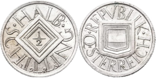 Rakousko, 1/2 Schilling 1925