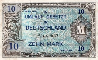 Německo, vojenské peníze, 10 Marka 1944 (SSSR)