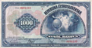 Československo 1919 - 1939, 1000 Korun 1932  