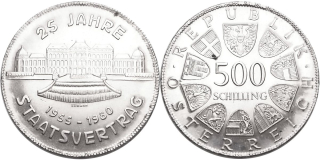 Rakousko, 500 Schlilling 1980
