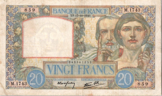 Francie, 20 Francs 1940