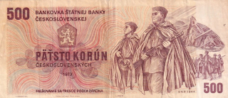 Československo 1970 - 1989, 500 Kčs  1973