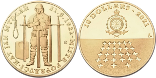 Niue, 10 NZD 2021, kat Mydlář proof