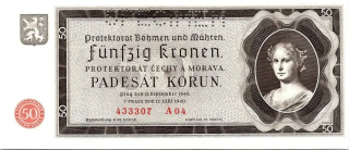 Protektorát 1939 - 1945, 50 Korun 1940, SPECIMEN