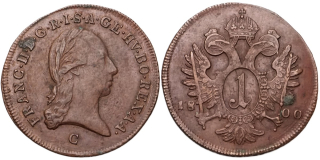 František II. 1792 - 1835, 1 Krejcar 1800 C