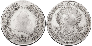 František II. 1792 - 1835, 20 Krejcar 1804 B