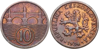 ČSR 1918 - 1939, 10 Haléř 1934