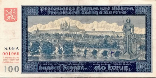 Protektorát 1939 - 1945, 100 Koruna 1940