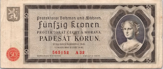 Protektorát 1939 - 1945, 50 Koruna 1940