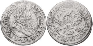 Leopold I. 1657 - 1705, 1 Krejcar 1698 CB