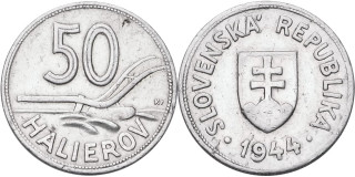 Slovenská republika 1939 - 1945, 50 Halierov 1944