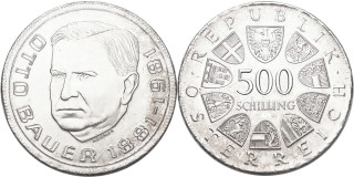 Rakousko, 500 Schlilling 1981