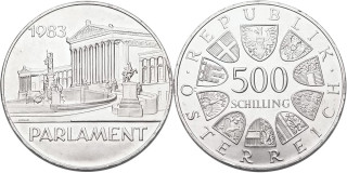Rakousko, 500 Schlilling 1983