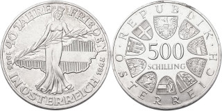 Rakousko, 500 Schlilling 1985