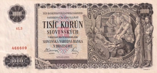 Slovenská republika 1939 - 1945, 1000 Korun 1940, SPECIMEN