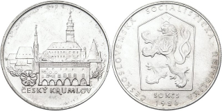 Československo 1953 - 1993, 50 Kčs 1986, Městská památková rezervace Č. Krumlov