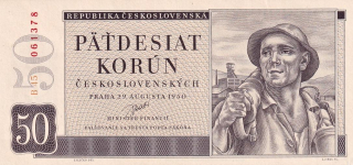 Československo 1945 - 1953, 50 Kčs 29.8.1950 