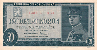 Československo 1945 - 1953, 50 Kčs 1948