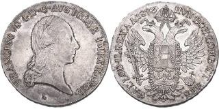 František II. 1792 - 1835, Tolar konvenční 1823 A