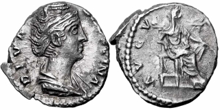 Řím císařství, Faustina starší, 105 - 141, AR Denár