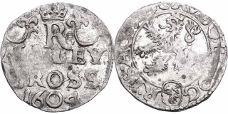 Rudolf II. 1576 - 1612, Malý groš 1604, Kutná Hora - Enderle