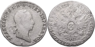 František II. 1792 - 1835, 3 Krejcar 1829 A