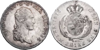 Německo, Sasko Friedrich August III./I. 1763 - 1827, Tolar 1813 SGH