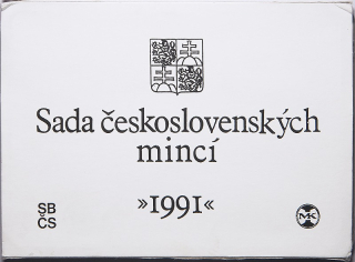 Československo 1953 - 1992, sada oběžných mincí 1991