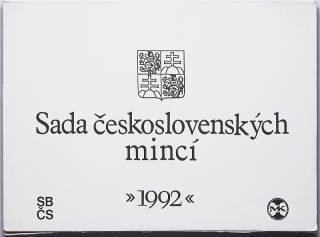 Československo 1953 - 1992, sada oběžných mincí 1992