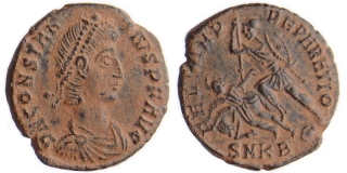 Řím císařství, Constantius II. 337 - 361, 1/2 Centenionalis