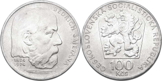 Československo 1953 - 1993, 100 Kčs 1974  Bedřich Smetana