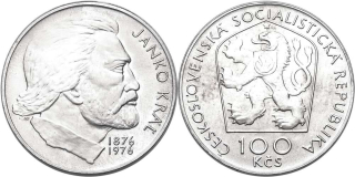 Československo 1953 - 1993, 100 Kčs 1976 - Janko Kráľ